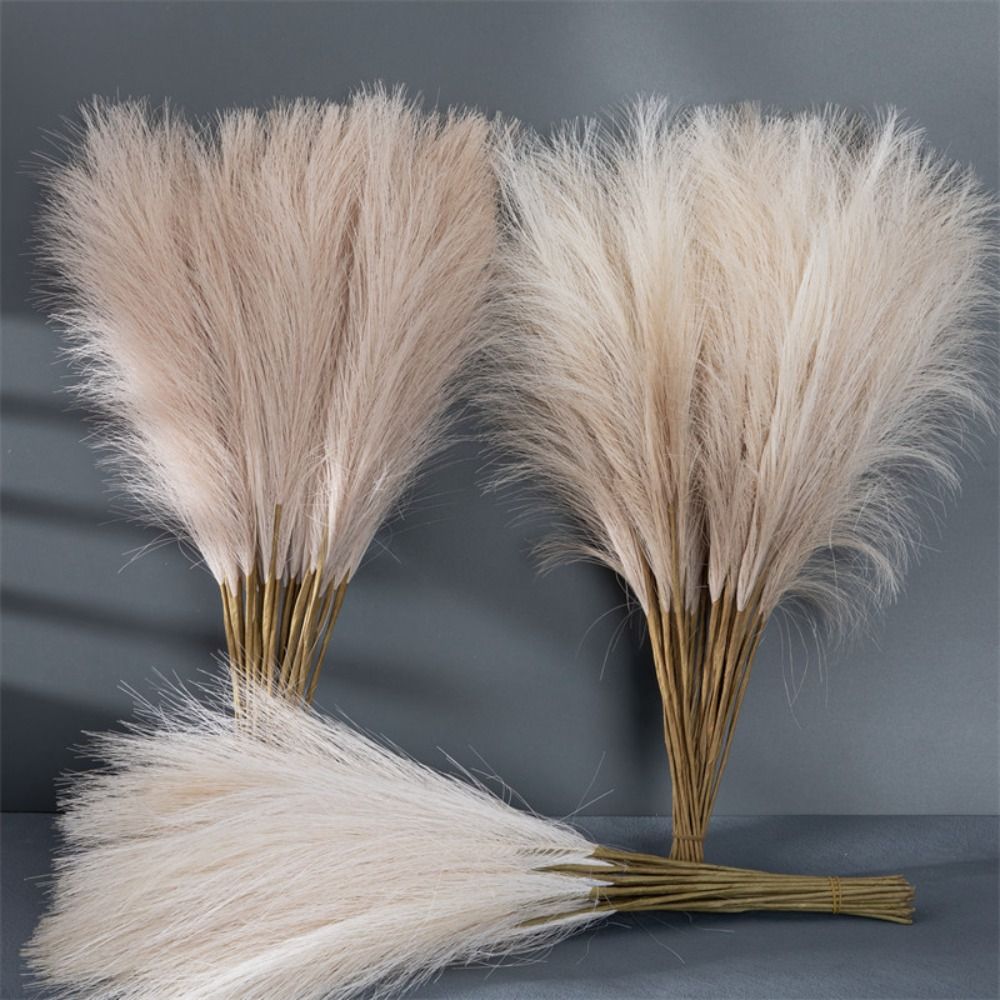 Pampas Grass Decor - 10 adet/set Ev Dekorasyonu için Yumuşak
