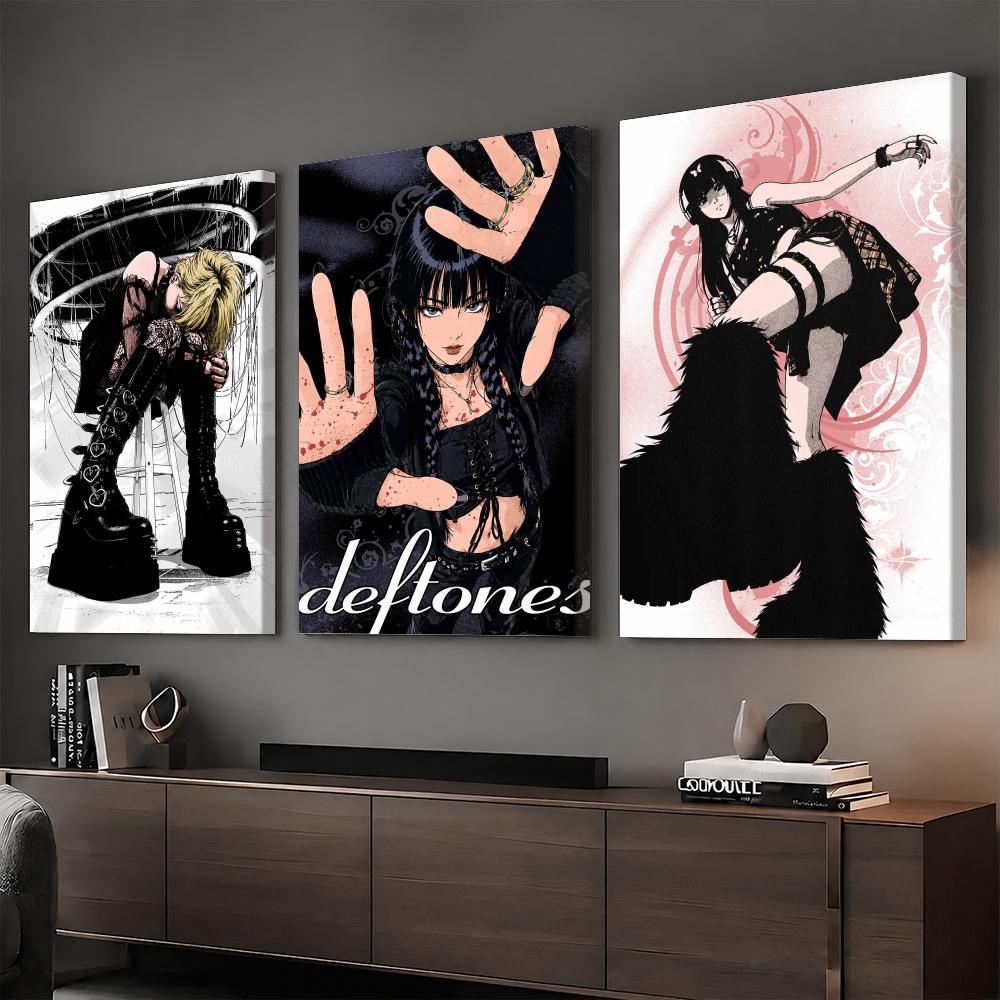Home Decor Y2K - Y2K Gotik Anime Rock Kızı Çerçeveli