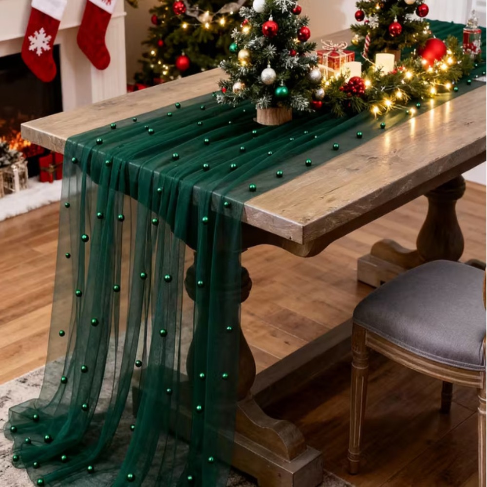 Linen Table Runner - Rüya gibi lüks düğün masa örtüsü
