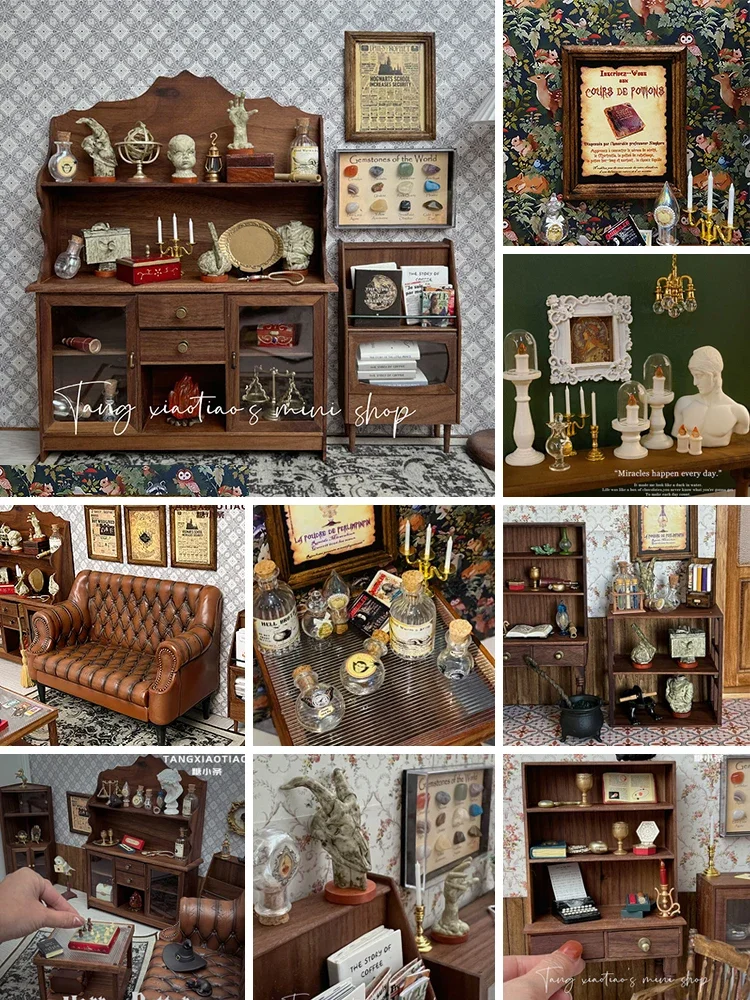 Home Decor Za - Dollhouse Retro Dekorasyon Sihirli Ev Sahne