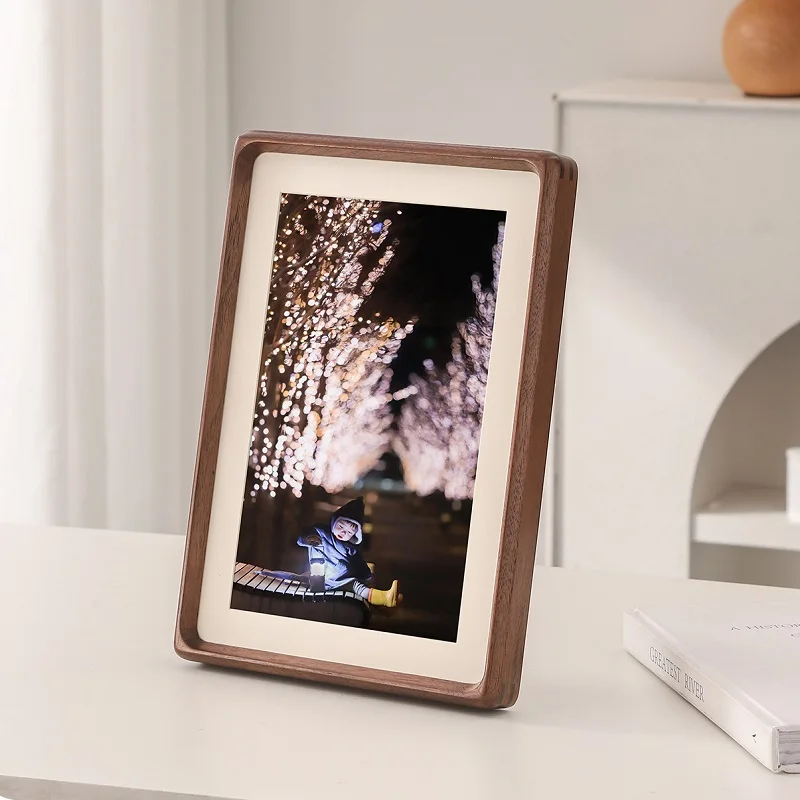 Bamboo Photo Frame - Evde Sergilemek İçin Kullanılabilen, Masif Ahşap,