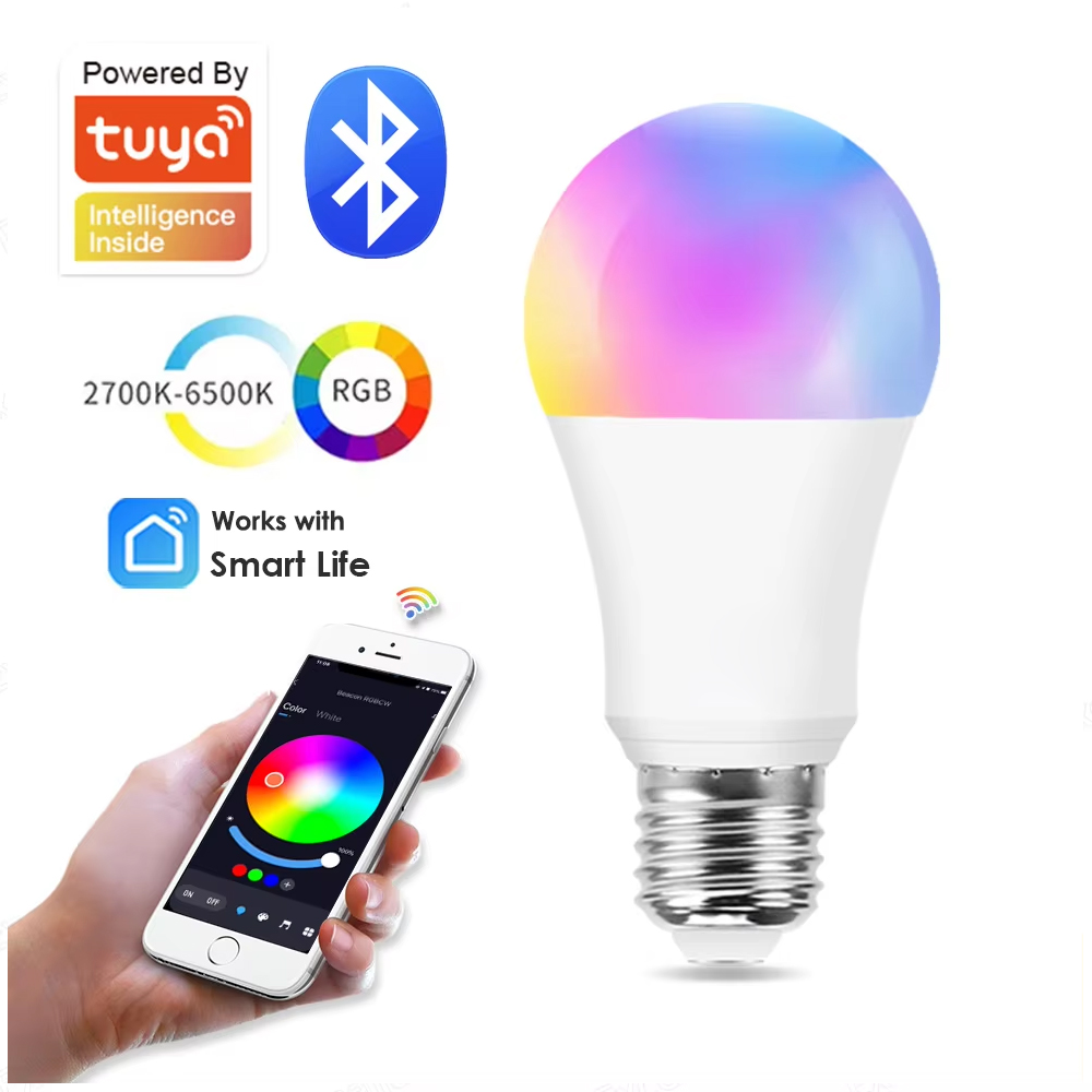 Home Decor Free App - Bluetooth E27 LED Akıllı Ampul, Tuya