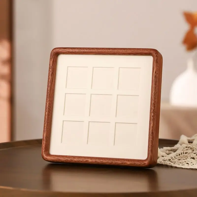Bamboo Photo Frame - Kare Ahşap Fotoğraf Çerçevesi, Yuvarlatılmış Köşeli,