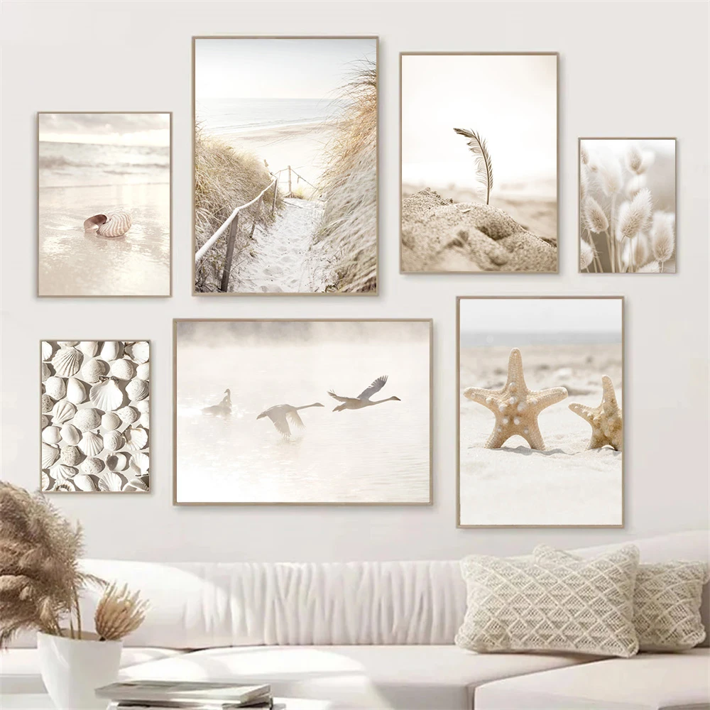 Bej Manzara Posteri Denizyıldı - Pampas Grass Decor incelemesi ve fiyatı