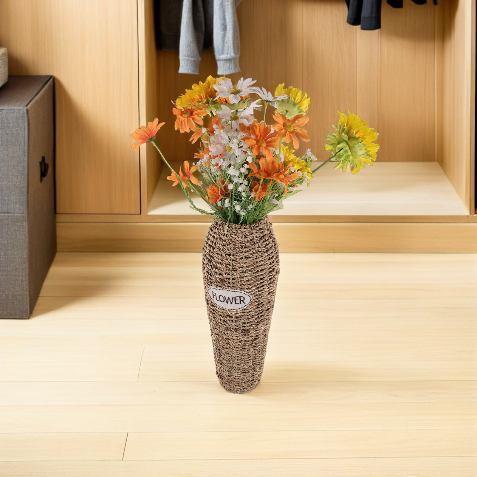 Rattan Zemin Vazosu, 16,54 İnç - Pampas Grass Decor incelemesi ve fiyatı