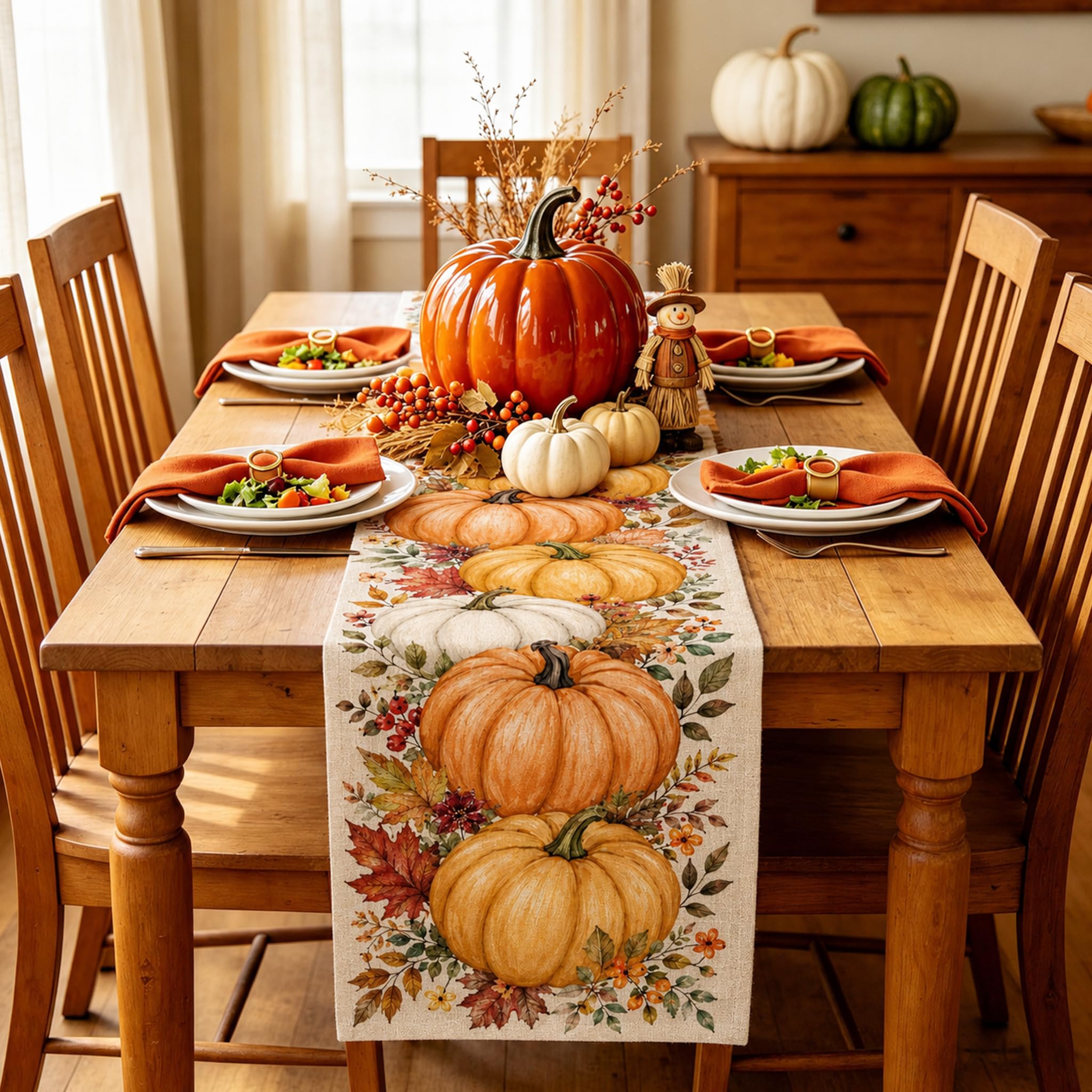 Cadılar Bayramı Masa Örtüsü Vi - Linen Table Runner incelemesi ve fiyatı