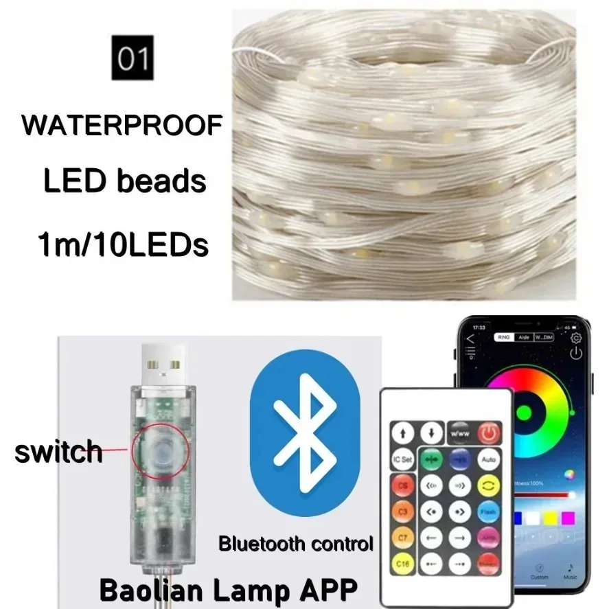 5-20m WS2812B RGB LED Peri Işı - Home Decor Free App incelemesi ve fiyatı