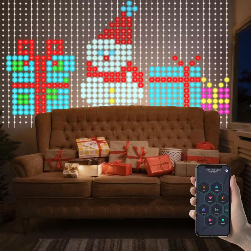 1/2 adet 400LED akıllı perde ı - Home Decor Free App incelemesi ve fiyatı