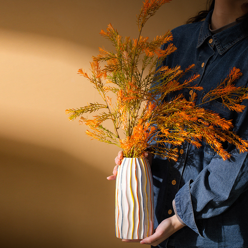 CAPIRON Renkli Şerit Seramik V - Pampas Grass Decor incelemesi ve fiyatı