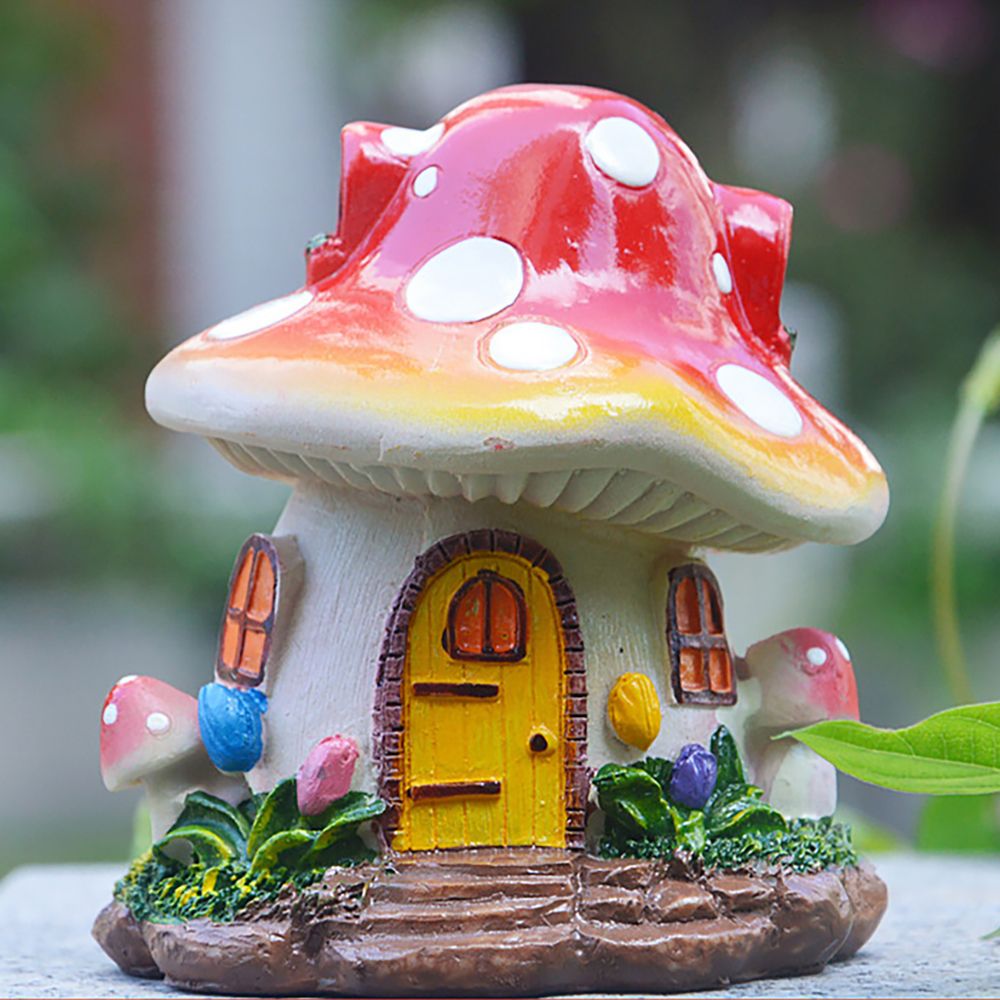 Minyatür mantar ev reçine peri - Home Decor Za incelemesi ve fiyatı