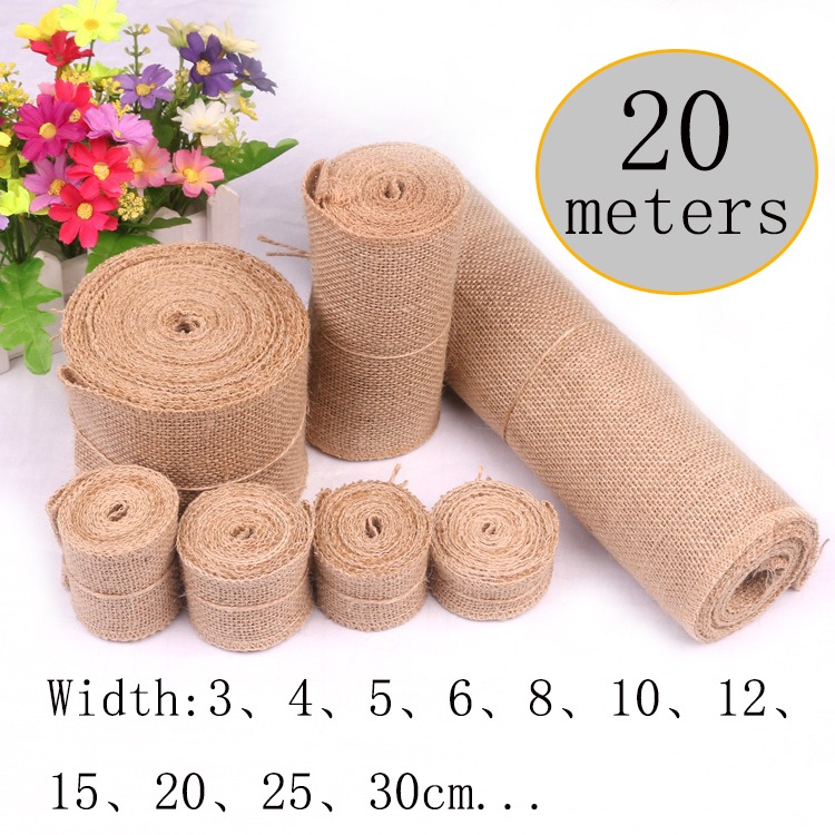 5-30 CM Doğal Jüt Keten Kumaş  - Linen Table Runner incelemesi ve fiyatı