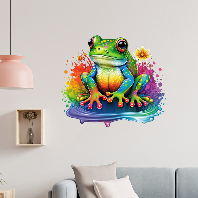 M728 sevimli gökkuşağı kurbağa - Home Decor Y2K incelemesi ve fiyatı