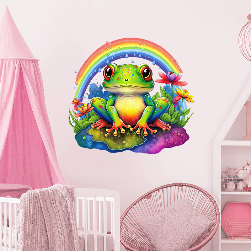 M728 sevimli gökkuşağı kurbağa - Home Decor Y2K incelemesi ve fiyatı