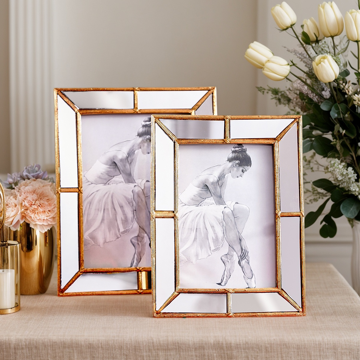1 adet, basit altın reçine mal - Bamboo Photo Frame incelemesi ve fiyatı