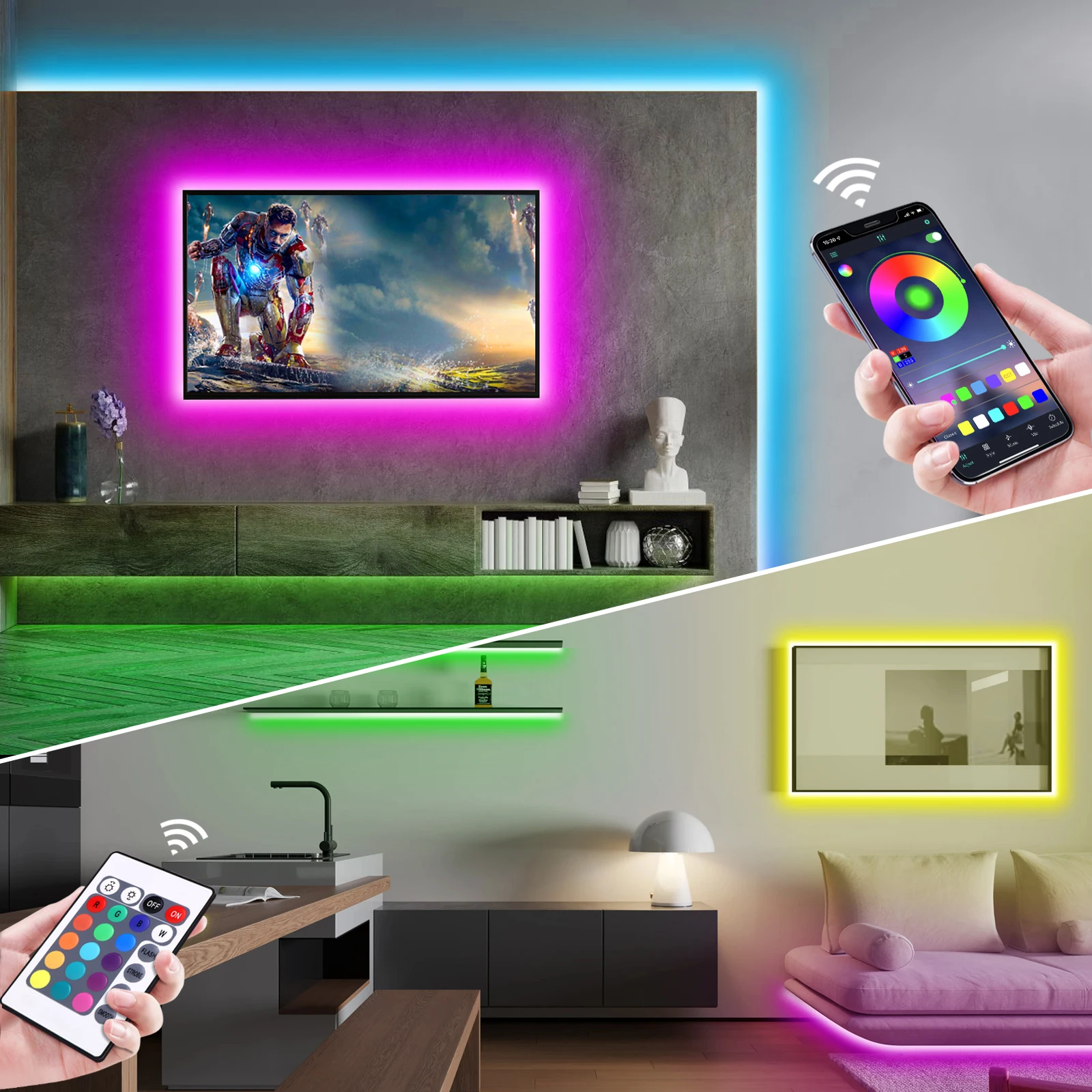 1-5m RGB LED Neon Şerit Işık 5 - Home Decor Free App incelemesi ve fiyatı