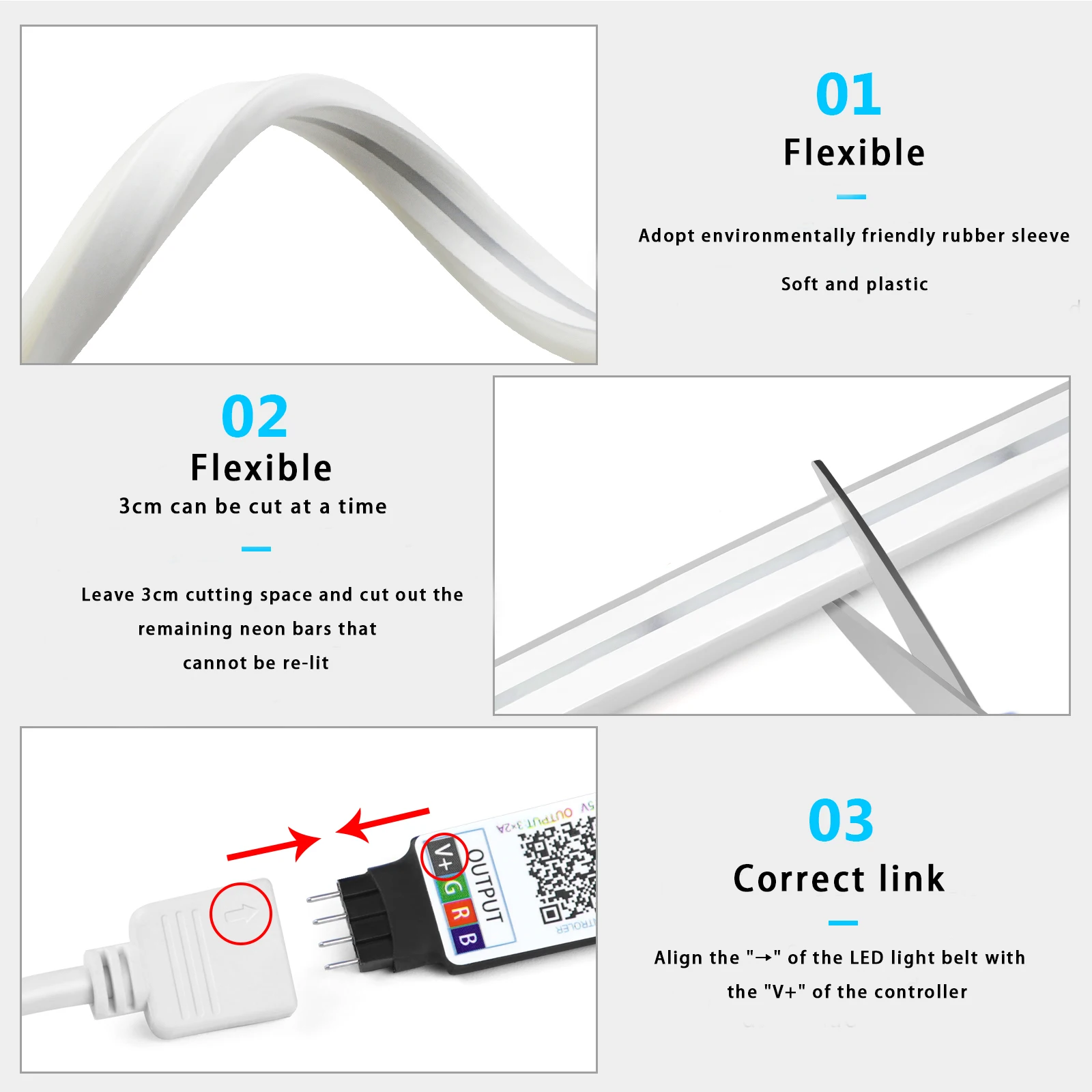 1-5m RGB LED Neon Şerit Işık 5 - Home Decor Free App incelemesi ve fiyatı